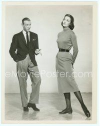 2x487 SILK STOCKINGS 8x10 still '57 great full-length image of Fred Astaire & sexy Cyd Charisse!