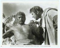 2x495 SPARTACUS 8x10 still '61 Kubrick, close up of Peter Ustinov with gladiator Kirk Douglas!