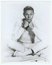 2x500 STEVE McQUEEN 8x10 still '60s sitting cross-legged with perplexed look on his face!