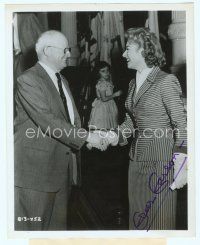 2x049 STRANGE LADY IN TOWN signed 8x10 still '55 by Greer Garson, w/Texas Senator George Moffett!