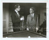2x530 WEB 8x10 still '47 Edmond O'Brien & Vincent Price glare at each other by pool table!