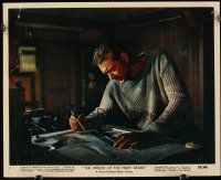 2x140 WRECK OF THE MARY DEARE Eng/US color 8x10 still #6 '59 close up of Gary Cooper studying map!