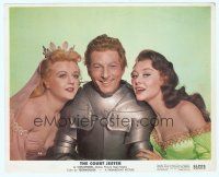 2x085 COURT JESTER color 8x10 still '55 Danny Kaye between Angela Lansbury & Glynis Johns!