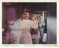 2x091 FOREVER DARLING color 8x10 still '56 Lucille Ball is spooked by James Mason in her bathroom!