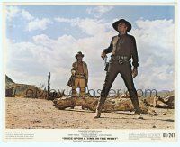 2x114 ONCE UPON A TIME IN THE WEST color 8x10 still '68 Charles Bronson shoots Henry Fonda!