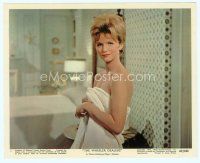 2x133 WHEELER DEALERS color 8x10 still '63 sexy naked Lee Remick wrapped only in a towel!