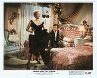 2x136 WHO'S GOT THE ACTION color 8x10 still '62 Dean Martin & sexy Lana Turner in their bedroom!