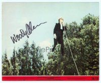2x062 SLEEPER signed color 8x10 mini LC #6 '74 by Woody Allen, who's flying through the air!