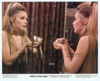 2x132 VALLEY OF THE DOLLS color 8x10 mini LC '67 great c/u of sexy Sharon Tate about to take pills!