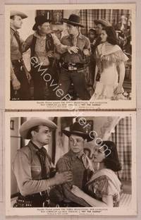 2y674 HIT THE SADDLE 2 8x10 stills '37 The Three Mesquiteers, Robert Livingston, Yakima Canutt!