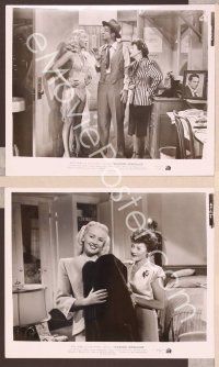 2y541 DIAMOND HORSESHOE 3 8x10 stills '45 sexy images of dancer Betty Grable, Phil Silvers!