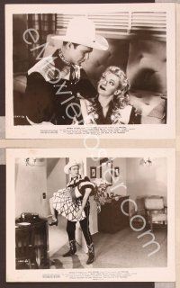 2y544 DON'T FENCE ME IN 3 8x10 stills '45 great images of Roy Rogers & pretty Dale Evans!