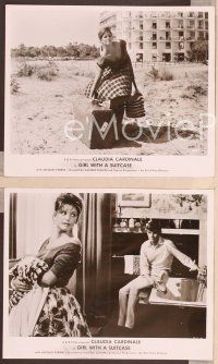 2y308 GIRL WITH A SUITCASE 5 8x10 stills '60 great close-up images of sexiest Claudia Cardinale!