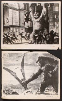 2y158 KING KONG 17 8x10 stills R30s great images of Fay Wray, big ape & Robert Armstrong!