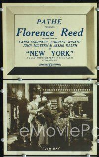 2y336 NEW YORK 5 8x10 LCs '16 Florence Reed, Fania Marinoff, early silent!