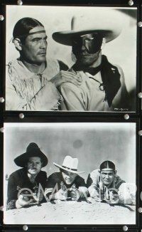 2y149 LONE RANGER 35 reproduction 8x10s '70s 1st serial version, Lee Powell & Chief Thundercloud!