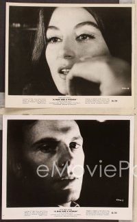2y244 MAN & A WOMAN 7 8x10 stills '66 Claude Lelouch's Un homme et une femme, Anouk Aimee!