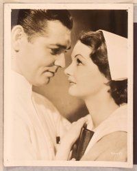2y221 MEN IN WHITE 8 8x10 stills '34 romantic close-ups of doctor Clark Gable & Myrna Loy!