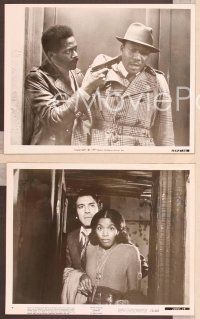 2y351 SHAFT 5 8x10 stills '71 great images of tough detective Richard Roundtree!