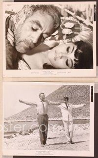 2y514 ZORBA THE GREEK 4 8x10 stills '65 close-ups of Anthony Quinn & Irene Papas!