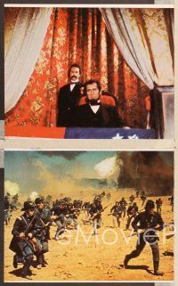 2y072 LINCOLN CONSPIRACY 5 color 8x10 stills '77 secrets revealed, assassination of a President!