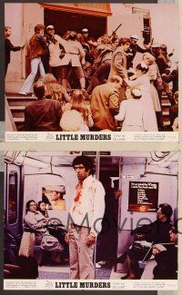 2y091 LITTLE MURDERS 4 color 8x10 stills '70 directed by Alan Arkin, bloody Elliott Gould!