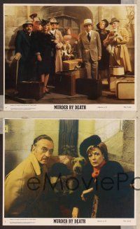 2y075 MURDER BY DEATH 5 color 8x10 stills '76 David Niven, Peter Falk, Maggie Smith, Peter Sellers!