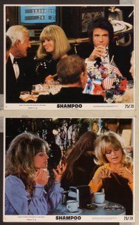2y061 SHAMPOO 6 color 8x10 stills '75 Warren Beatty, Julie Christie & Goldie Hawn!