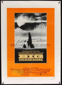 2z268 BIG WEDNESDAY linen int'l 1sh '78 John Milius surfing classic, cool image of surfers on beach!