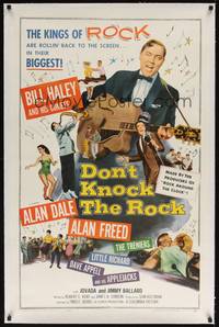 2z297 DON'T KNOCK THE ROCK linen 1sh '57 Bill Haley & his Comets, the kings of ROCK!