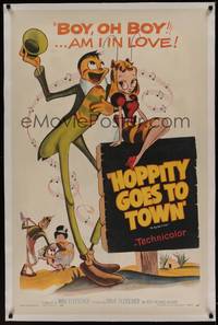 2z374 MR. BUG GOES TO TOWN linen 1sh R59 Dave Fleischer cartoon, art of Hoppity in love!