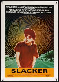 2z424 SLACKER linen 1sh '91 written & directed by Richard Linklater, cool Generation X image!