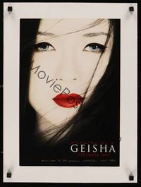 2z228 MEMOIRS OF A GEISHA linen teaser special 12x17 '05 incredible close up of pretty Ziyi Zhang!