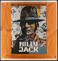 3a003 BILLY JACK int'l 6sh '71 best completely different art of Tom Laughlin by Ermanno Iaia!