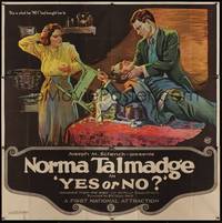 3a012 YES OR NO 6sh '20 stone litho of Norma Talmadge watching her husband & boyfriend fight!