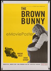 3a036 BROWN BUNNY 1sh '03 Vincent Gallo, Chloe Sevigny, most controversial sex movie!