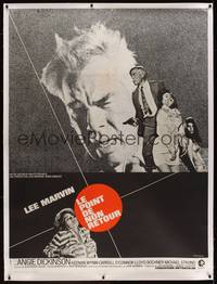 3a081 POINT BLANK linen French 1p '68 Lee Marvin, Angie Dickinson, John Boorman, different image!