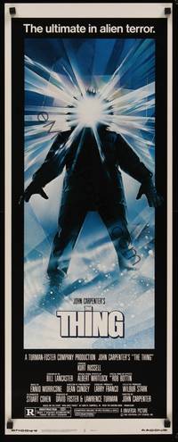 3a144 THING insert '82 John Carpenter, cool sci-fi horror art, the ultimate in alien terror!