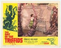 3a300 DAY OF THE TRIFFIDS LC #2 '62 pretty blind girl tries to escape from massive plant monster!