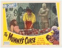 3a223 MUMMY'S CURSE LC #5 R51 bandaged monster Lon Chaney Jr. watches Virginia Christine in bed!