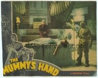 3a196 MUMMY'S HAND LC '40 great image of Tom Tyler as the monster approaching girl on altar!
