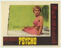 3a248 PSYCHO LC #7 '60 great close up of sexy half-dressed Janet Leigh in bra and slip, Hitchcock