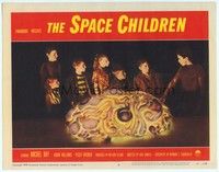 3a337 SPACE CHILDREN LC #8 '58 Jack Arnold, best close up of 7 kids surrounding giant alien brain!