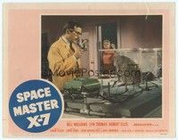 3a338 SPACE MASTER X-7 LC #3 '58 Lyn Thomas tries to stop scientist from talking to alien in jar!