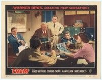 3a343 THEM LC #4 '54 James Arness, James Whitmore & Edmund Gwenn discussing their plan with others!