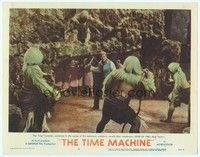 3a344 TIME MACHINE LC #2 '60 Rod Taylor holding off Morlocks as he's ambushed from above!