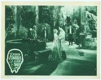 3a272 WHITE ZOMBIE LC R38 Bela Lugosi & undead guys watch Cawthorn holding Madge Bellamy!