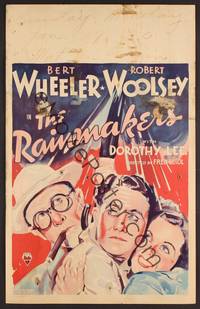3a175 RAINMAKERS WC '35 wonderful art of Bert Wheeler & Robert Woolsey with Dorothy Lee!
