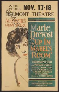3a184 UP IN MABEL'S ROOM WC '26 pretty half-dressed Marie Prevost in classic Broadway farce!