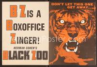 3b447 BLACK ZOO herald '63 really cool horror artwork of fang and claw killers!